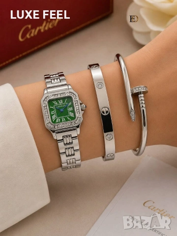 ⚜️ Hermes ⚜️ Carrie ⚜️Часовник + Гривни , снимка 6 - Дамски - 54915411