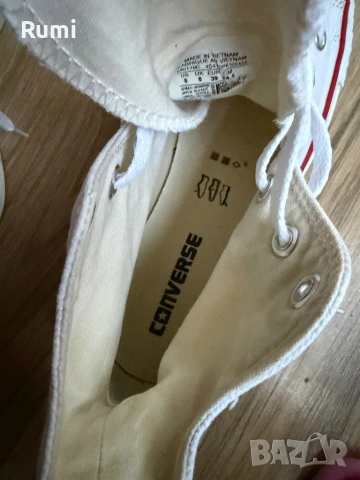 Оригинални чисто бели Кецове Converse Platform ! 39 н, снимка 8 - Кецове - 54656950