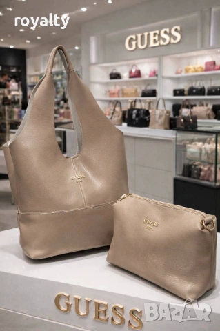 Guess Нова Кожена Дамска Чанта Различни Цветове , снимка 6 - Чанти - 54649605