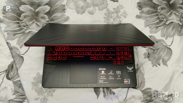 геймърски Asus tuf gaming 8ядра/4GB video/16RAM/512SSD/отлична батерия!, снимка 5 - Лаптопи за игри - 54786562