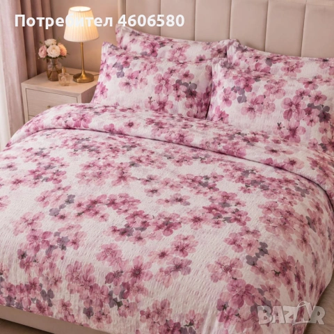 🩷 НОВИ ДЕСЕНИ НА КОМПЛЕКТИ ОТ КРЕПОН 🩷, снимка 3 - Спално бельо - 54530970
