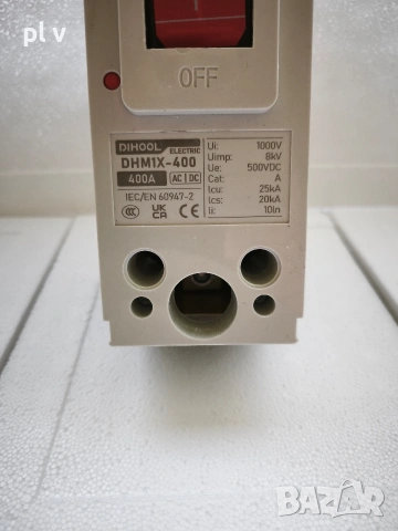 Автоматичен прекъсвач DIHOOL DHM1X-400 (400A), снимка 5 - Друга електроника - 54249078