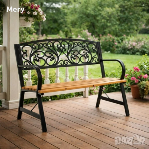 Елегантна градинска пейка GARDEN LINE – здрава болтова конструкция