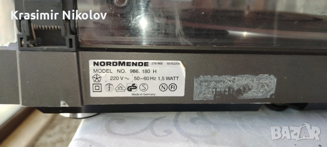 Грамофон Nordmende RP 1006 , снимка 8 - Грамофони - 54171902