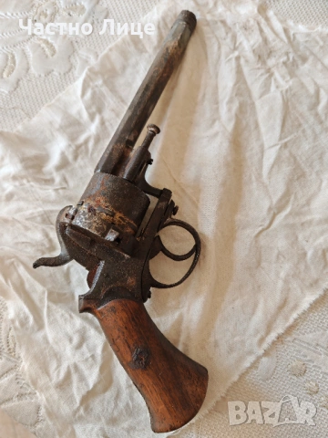 Стар Капсулен Белгийски Пистолет Лефуше около 1870-90 г.