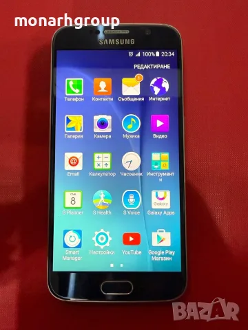 Телефон Samsung Galaxy S6/RAM 3GB/32GB, снимка 3 - Samsung - 55598697