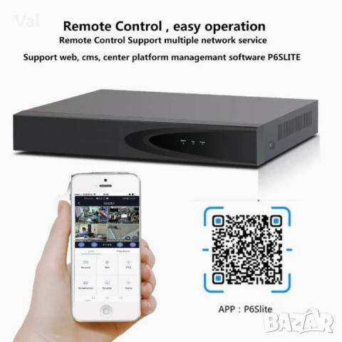 Комплект 4бр AI Smart камери с пълноцветно нощно виждане и NVR за професионално видеонаблюдение, снимка 4 - Комплекти за видеонаблюдение - 55194782