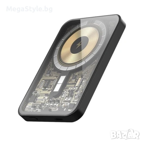 HINOVO MB1-5000xb Безжична преносима магнитна външна батерия, 5000mAh