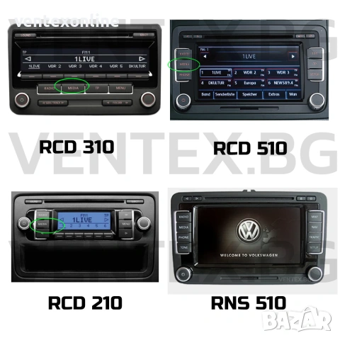 Bluetooth интерфейс с микрофон за Volkswagen заводска медия RCD210, RCD310, RCD510 - WEFA + Гаранция, снимка 3 - Аксесоари и консумативи - 55009135