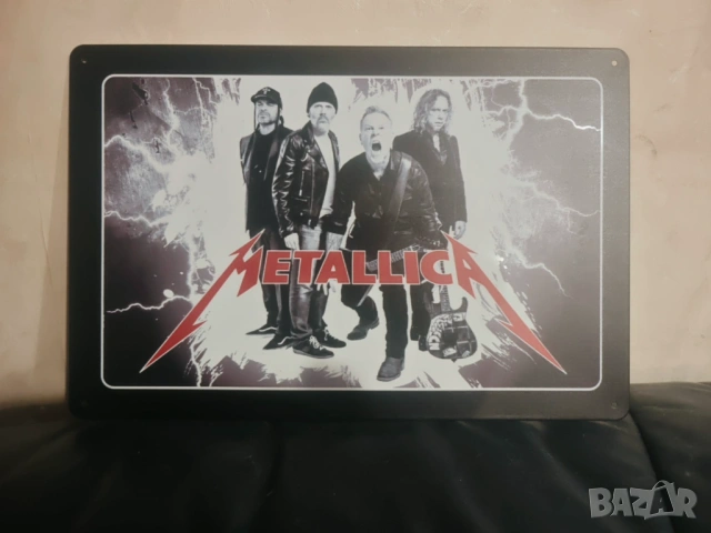 Metallica Tin Sign-метална табела(плакет), снимка 2 - Китари - 54773211