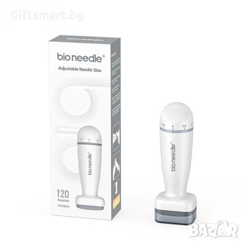 Продукт за грижа за лицето Derma Stamp - Bio Needle, 120 игли, регулируема дълбочина 0.5-2.0 mm, за , снимка 4 - Козметика за лице - 54658610