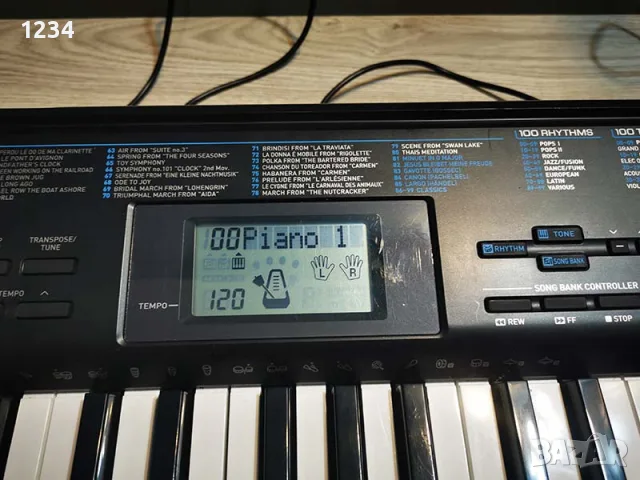 синтезатор клавир CASIO CTK-1200 пиано с 5 октави плътни клавиши и USB , снимка 7 - Синтезатори - 55569394