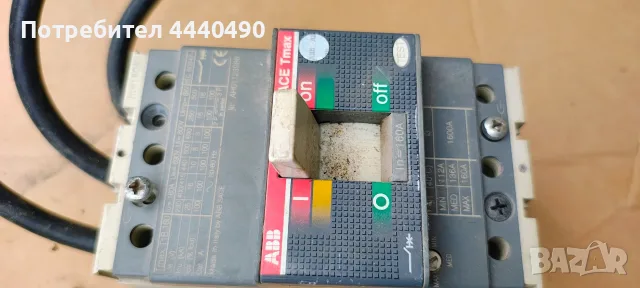 Прекъсвач ABB 160А, снимка 2 - Други машини и части - 55644529