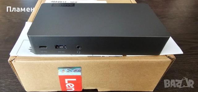 Нова докинг станция Lenovo Thunderbolt 3 Essential Dock 40AV0135EU, снимка 3 - Друга електроника - 54793326
