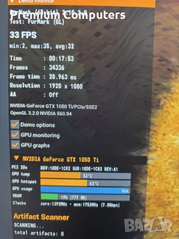 Видеокарта Palit GeForce GTX 1050Ti StormX 4GB, снимка 4 - Видеокарти - 54796190