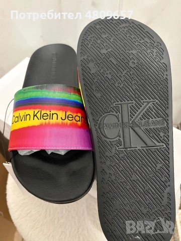 Чехли Calvin Klein Jeans , снимка 4 - Джапанки - 54330438