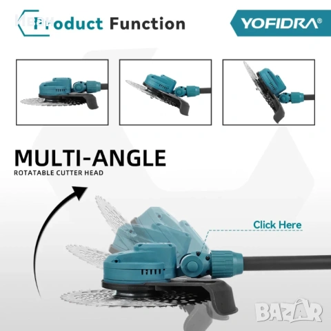 YOFIDRA 10-инчова електрическа косачка за трева 6000W 58000 об/мин,, снимка 7 - Градинска техника - 54411774