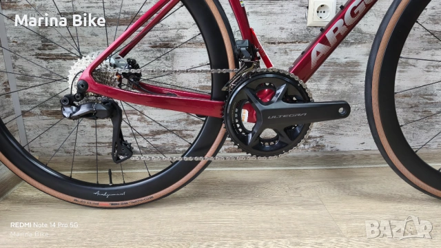 НОВ карбонов шосеен велосипед Argon 18 Sum Disc Ultegra Di2 Hunt Aerodynamycist | S, снимка 2 - Велосипеди - 54802365