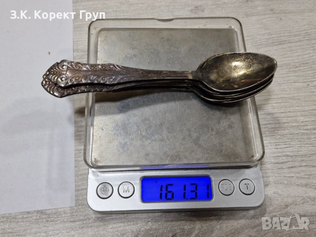 Старинни сребърни лъжици, снимка 4 - Антикварни и старинни предмети - 54460396