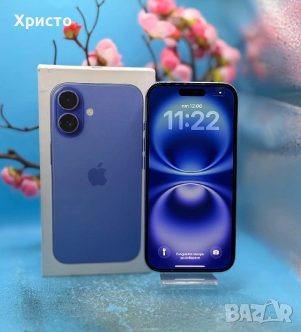 ПЕРФЕКТЕН!!! Apple iPhone 16, 128 GB, Ultramarine  