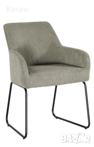 Бежов трапезен стол Барлета 4 бр., снимка 2 - Столове - 54020668