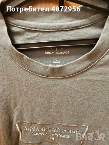 Мъжка тениска Armani, снимка 2 - Тениски - 55149306