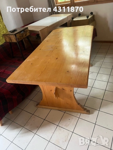 Продавам дървена маса , снимка 2 - Маси - 54727425