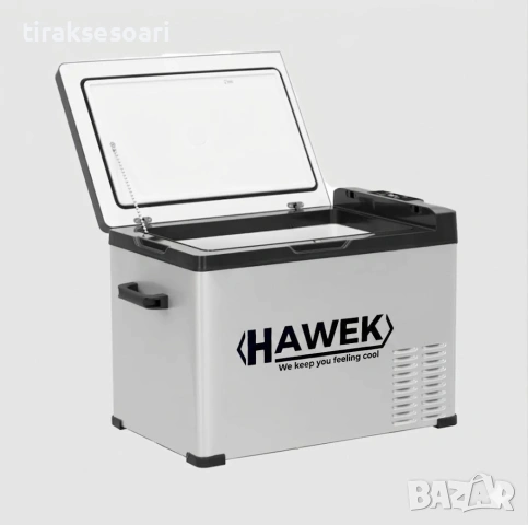 Портативен компресорен хладилник HAWEK C40 40L – 12V/24V/220V с охлаждане и замразяване, снимка 3 - Аксесоари и консумативи - 54642632