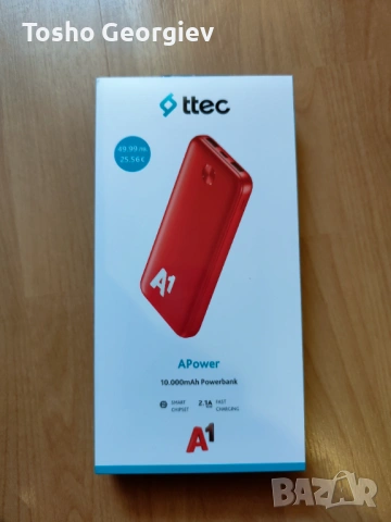*ЧИСТО НОВА* Преносима батерия Powerbank APower 10000mAh