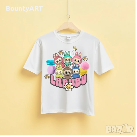Персонализирана блуза Лабубу, снимка 4 - Детски тениски и потници - 50921253