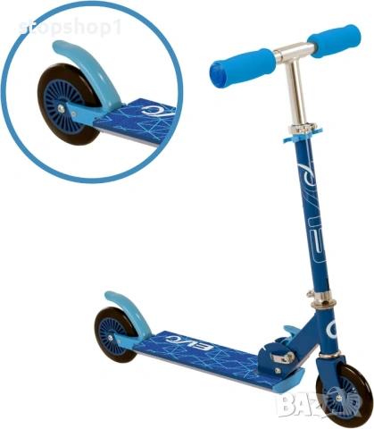 Тротинетка с 2 колела, сгъваема, Evo, Inline Scooter, СИНЯ , снимка 5 - Скейтборд, ховърборд, уейвборд - 54680328