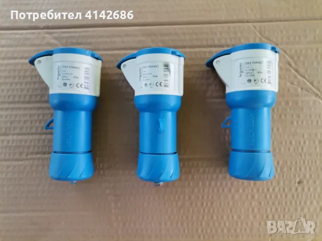 Промишлени контакти  SCHNEIDER 2P,IP44,16A  и SCAME  2P,IP44,32A, снимка 11 - UPS захранвания - 46502274