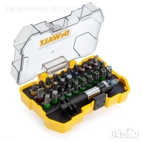 Комплект битове с магнитен държач DeWALT DT7969, 32 части