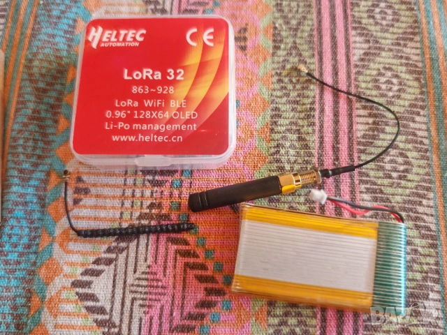 Heltec LoRa 32 V3 / Meshtastic Node + Батерия + Антена