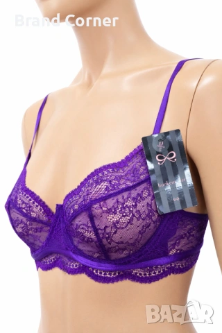 Hunkemöller лилав дантелен сутиен 70D, снимка 2 - Бельо - 54530609
