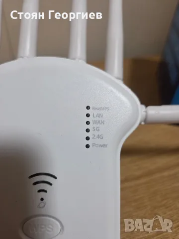 двулентов безжичен WiFi усилвател на сигнал (ретранслатор/рипитер) със скорост до 1200 Mbps, снимка 2 - Рутери - 55604557