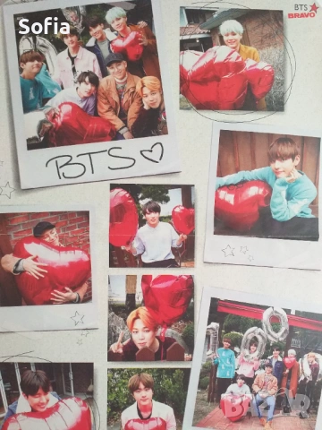 комплект от 3 плаката на BTS от списание запазени за фенове и колекционери, снимка 3 - Списания и комикси - 54602153