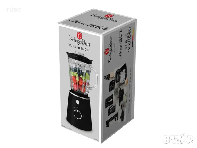 НОВИ! Блендер 1000W Berlinger Haus BH 9822 1.5л трошене на лед , снимка 7 - Блендери - 55500033