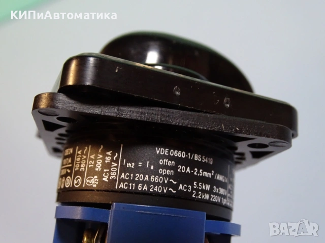 ключ ПЕП C10 Kraus& Naimer A233 Rotari Switch 10A 380V 6-позиции, снимка 6 - Резервни части за машини - 54218694