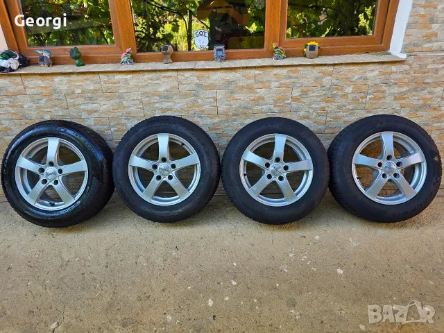 Продавам ОРИГИНАЛНИ Джанти+гуми 15 ' цола 5x112 57,1 Audi a4,a6,a8 Pasat 4,5. 6 1/2J ET38 DEZENT