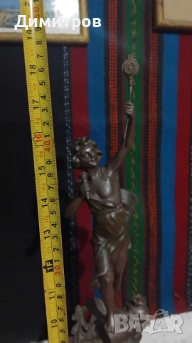 Старинна скулптура пластика , снимка 2 - Антикварни и старинни предмети - 54003643