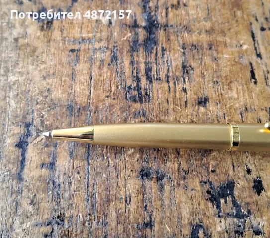 химикалка Пеликан Pelikan златна в метална кутия, снимка 3 - Ученически пособия, канцеларски материали - 55576167