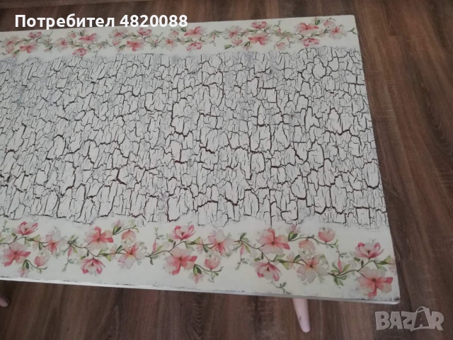 Холна маса ръчно декорирана, снимка 2 - Маси - 54494788