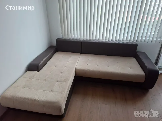 Продавам ъглов диван (Г- Образен) - 243 x 190 см., снимка 3 - Дивани и мека мебел - 55603259