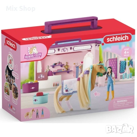 Нов Бутик Schleich, комплект фигурки, конче Quarter, аксесоари, многоцветен, 30x45см, снимка 3 - Други - 54719402