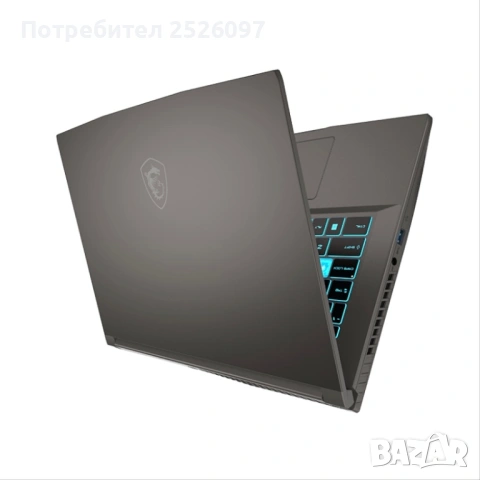 MSI Thin 15/IPS 144HZ/i5-12450H/RTX 2050/16GB/512GB/Гаранция, снимка 4 - Лаптопи за игри - 54364231