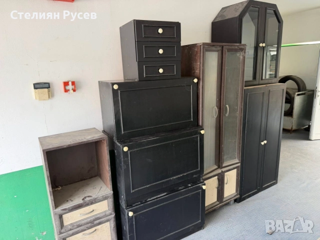 2803  шкафове общо за 50 евро всички цена 50 евро  / 97,79 лева  общо за всичко  -напълно здрави меб, снимка 3 - Шкафове - 53998807