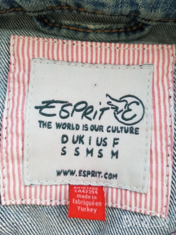 Дамско дънково яке ESPRIT размер S , снимка 2 - Якета - 53528347