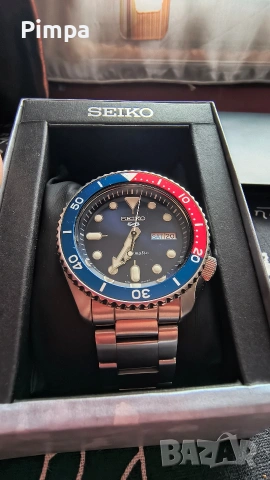 Seiko 5 sport pepsi automatic 4r36-07g0 часовник , снимка 3 - Мъжки - 54981606