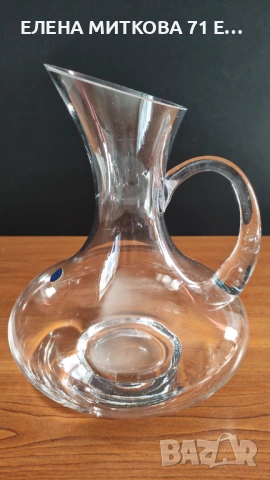 Два големи кристални декантера на Бохемия нови, снимка 5 - Аксесоари за кухня - 54104182